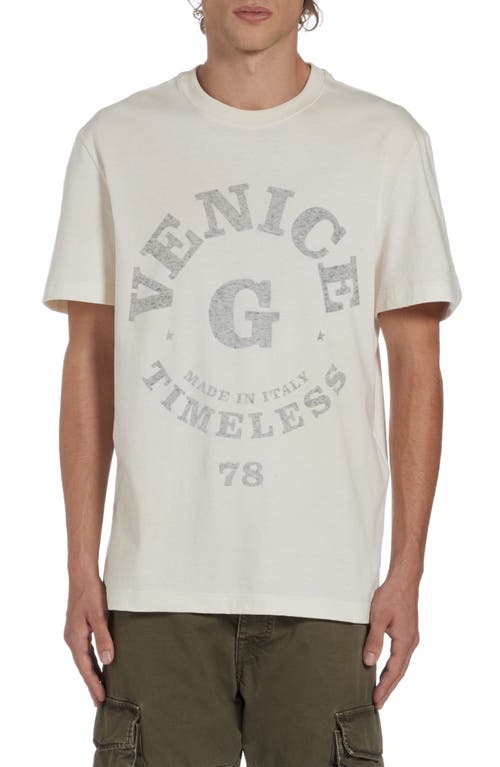 Shop Golden Goose Journey Cotton Graphic T-shirt In Heritage White/black