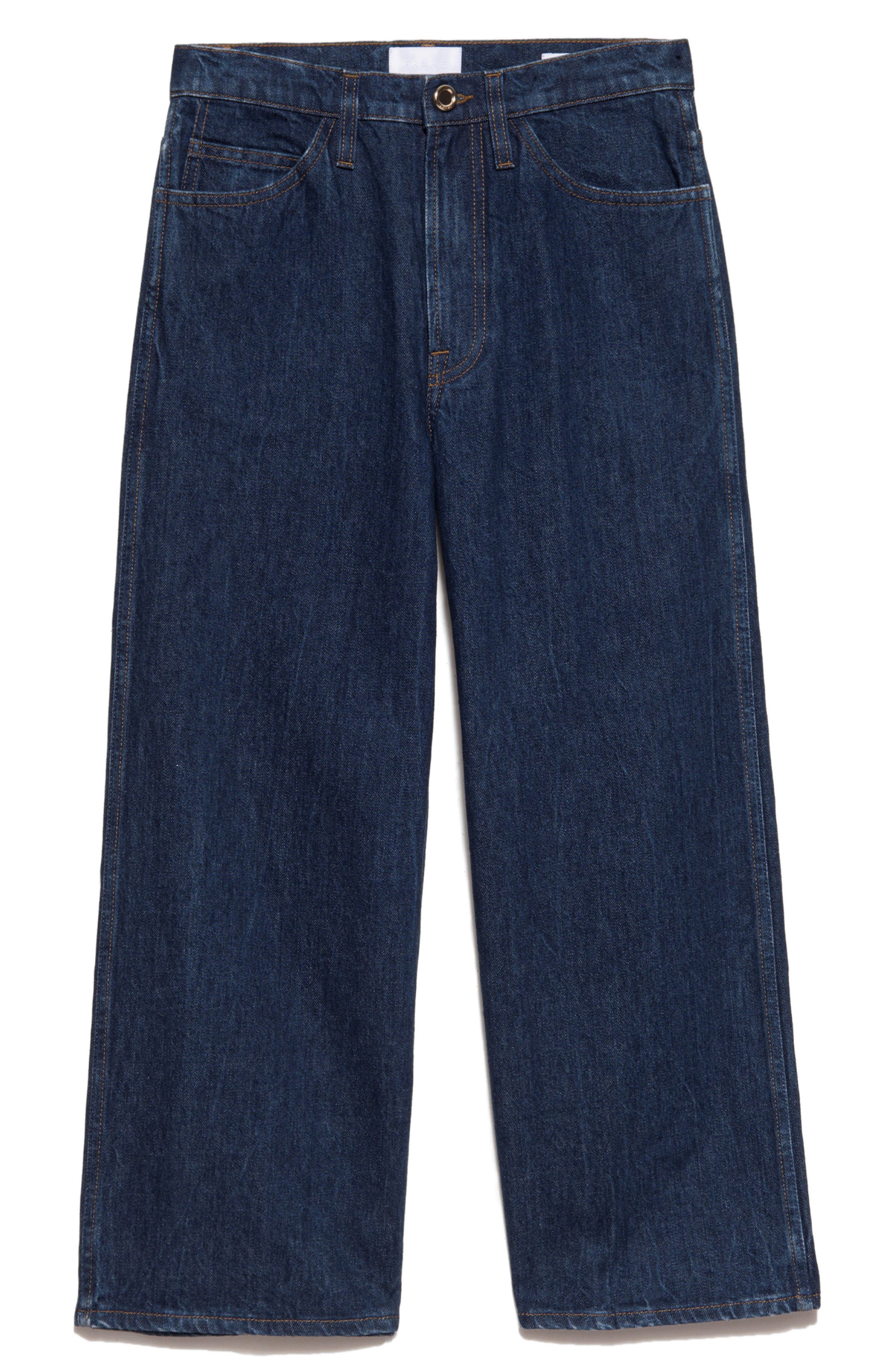FRAME Le Italien Wide Leg Crop Jeans 