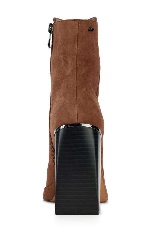 Dkny Felice Square Toe Boot In Roasted Pecan