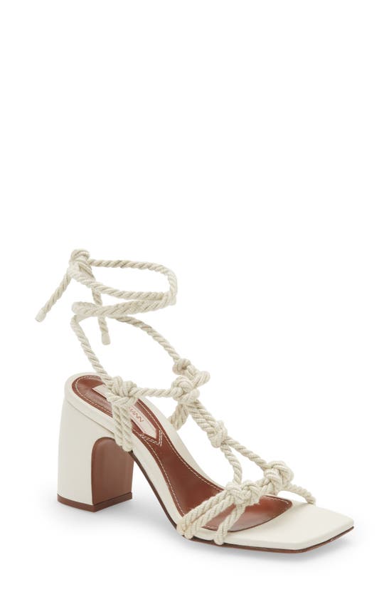 Zimmermann Knotted Rope Sandal In Latte