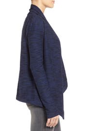Caslon® Space Dye Knit Open Front Cardigan (Regular & Petite) | Nordstrom