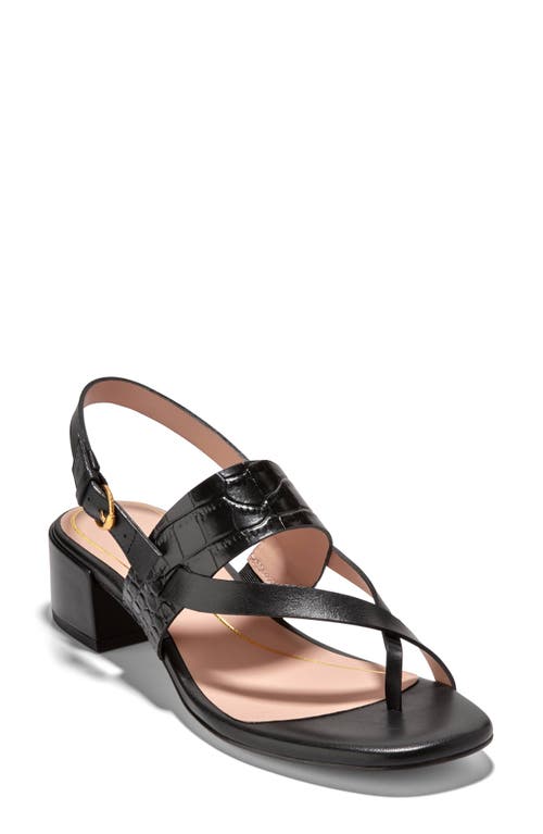 Cole Haan Anica Lux Slingback Sandal Black Leather at Nordstrom,