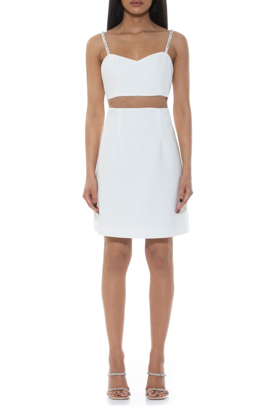 Alexia Admor Eloise Fit & Flare Dress In Ivory
