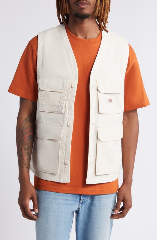 Fisherville Cargo Vest in Stone Whitecap Grey