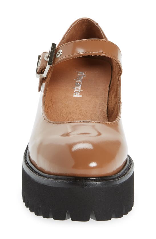 Jeffrey Campbell Mary Jane Platform Pump In Dark Natural Box