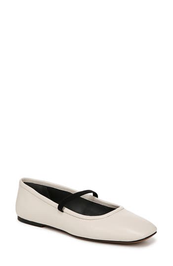 Shop Franco Sarto Eileen Square Ballet Flat In Panna