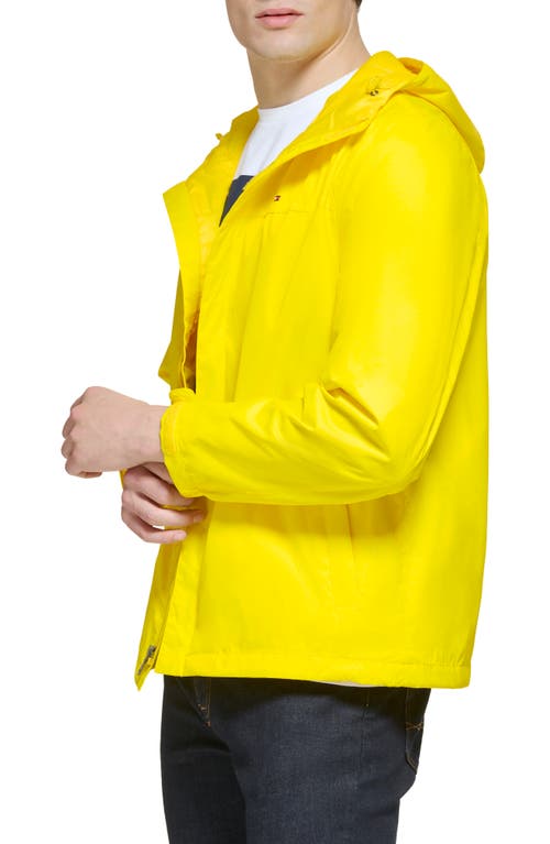 TOMMY HILFIGER TOMMY HILFIGER HOODED RAIN SLICKER JACKET 