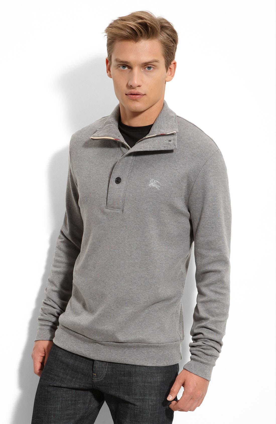 burberry half zip pullover