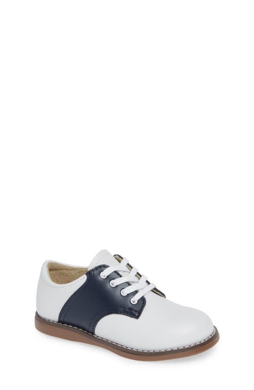 Footmates Kids'  Cheer Oxford In White/navy