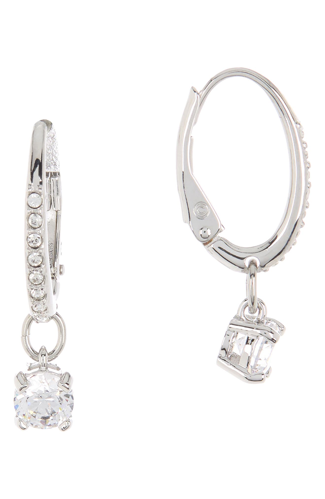 Swarovski Crystal Drop Earrings & Pendant Necklace Set In Open Miscellaneous