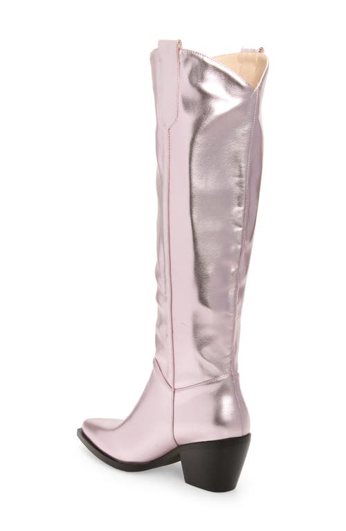 Shop Azalea Wang Joydistrict Rhinestone Fringe Pointed Toe Boot In Pink