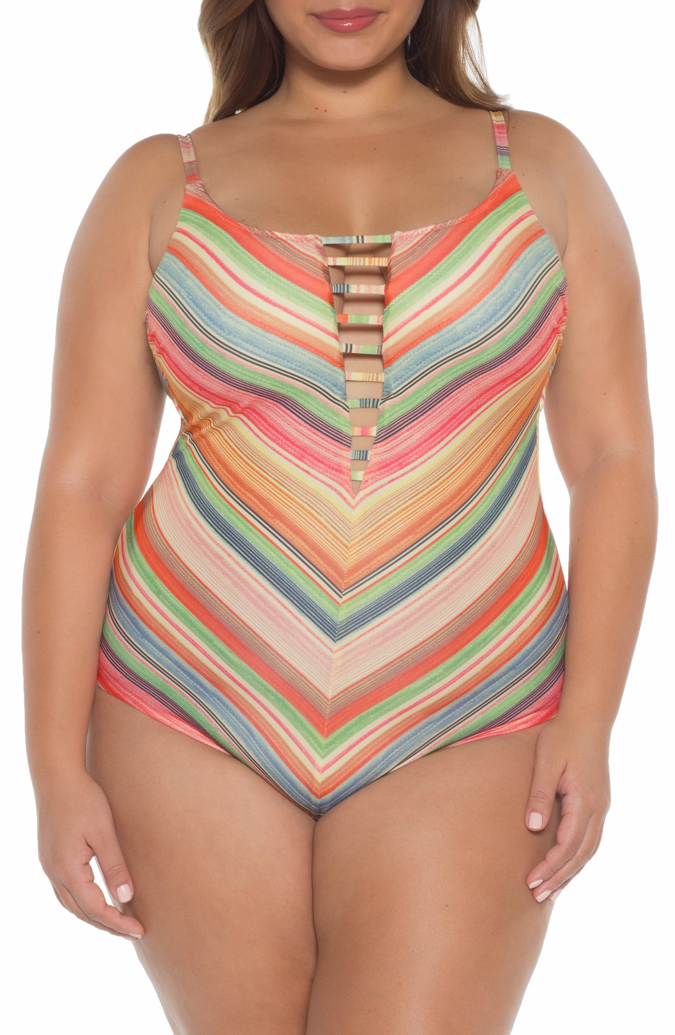 Plus Size Becca Etc. West Village One-Piece Swimsuit, Black