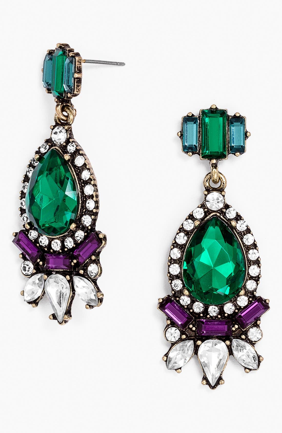 BaubleBar 'Crystal Paisley' Drop Earrings Nordstrom