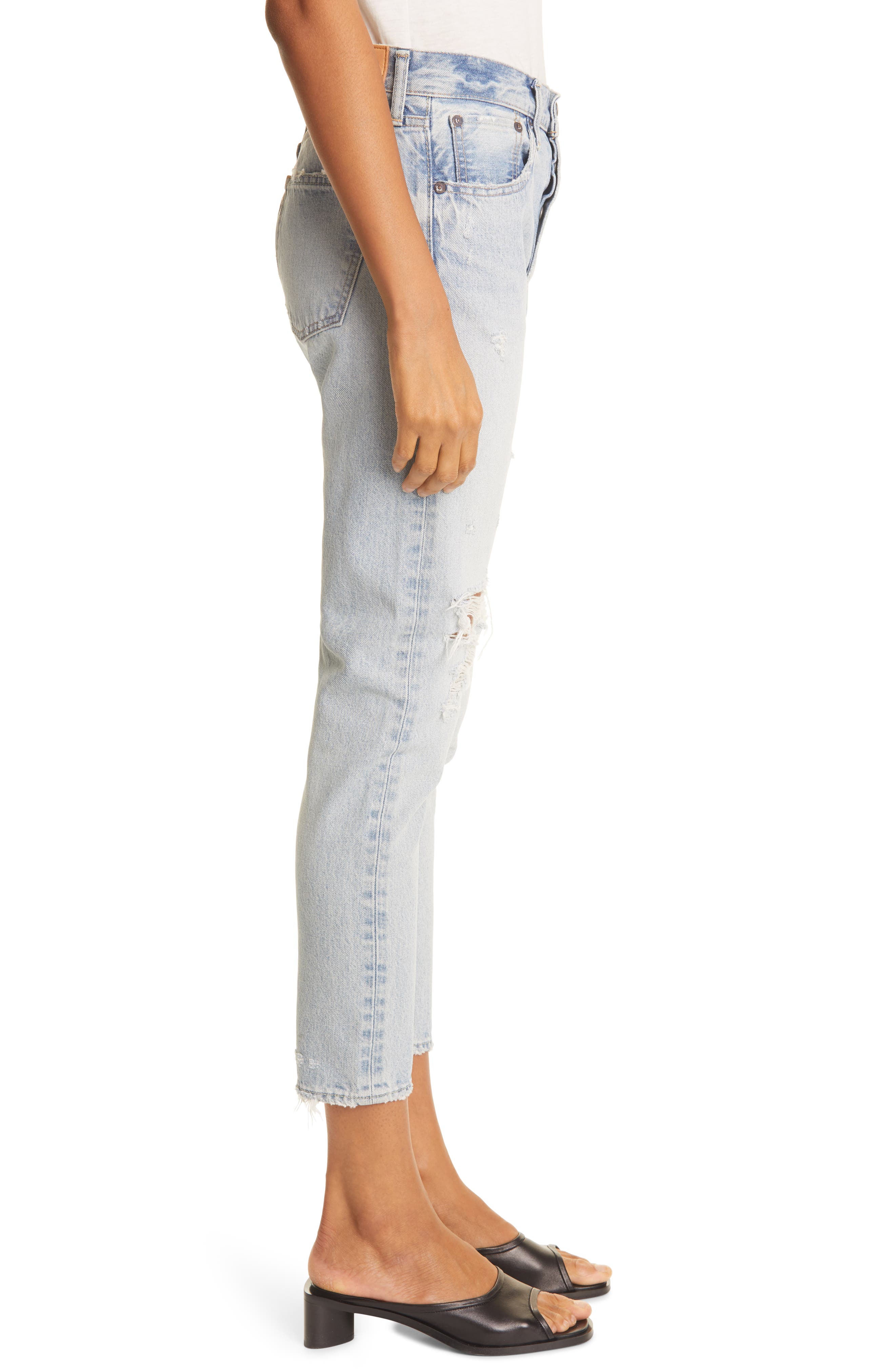 MOUSSY Melvin High Waist Tapered Skinny 