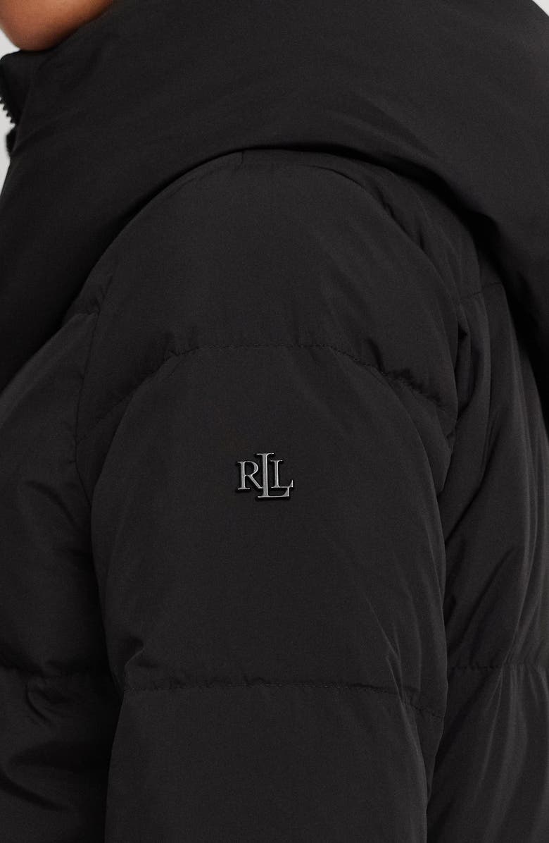 Lauren Ralph Lauren Pillow Hood Longline Down & Feather Jacket Nordstrom
