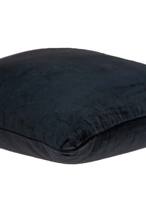Parkland Collection Spano Solid Throw Pillow In Black
