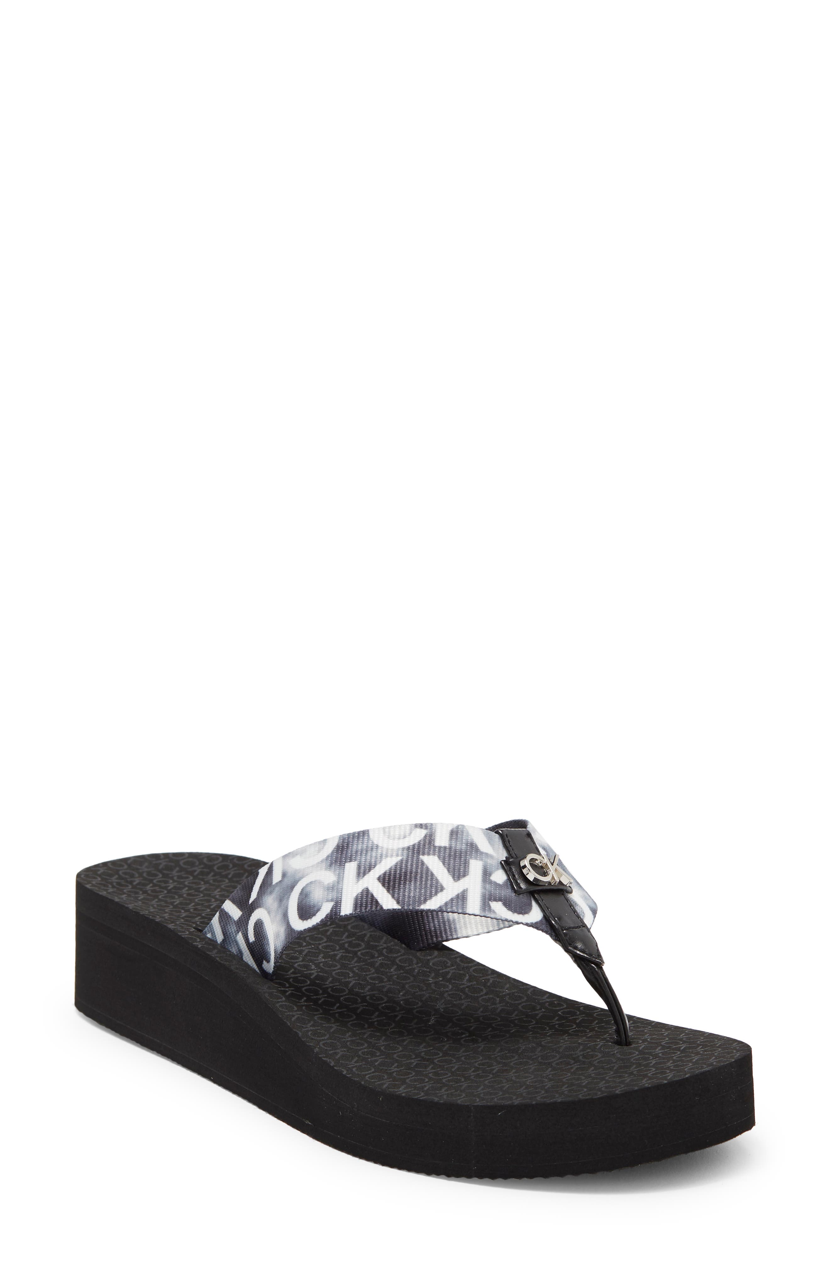 Calvin Klein Meena Wedge Flip Flop Sandal (Women) Nordstromrack