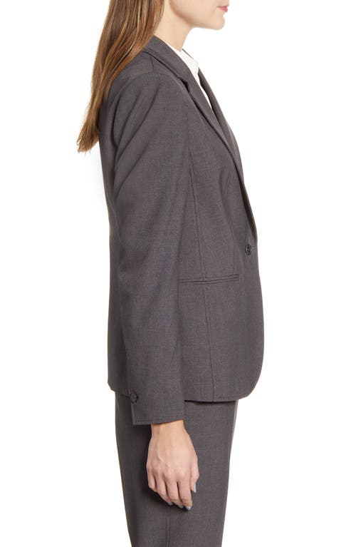 Anne Klein Blazer In Zinc/anne Blk