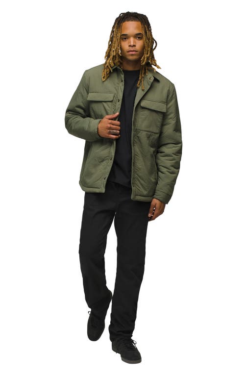 Prana Encinitas Quilted Jacket In Rye Green