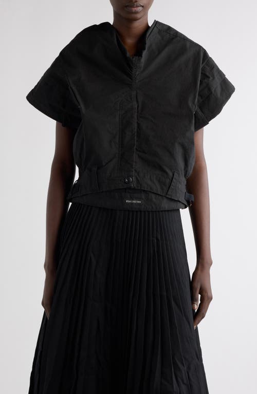 Balenciaga Tailored Pants Wool Top In 1000 Black