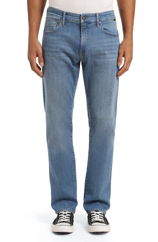 Mavi Jeans Zach Straight Leg Jeans In Light Brushed Organic Move