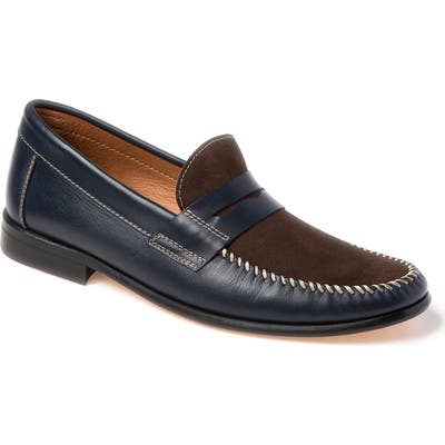 Sandro Moscoloni Hugo Moc Toe Penny Loafer - Blue