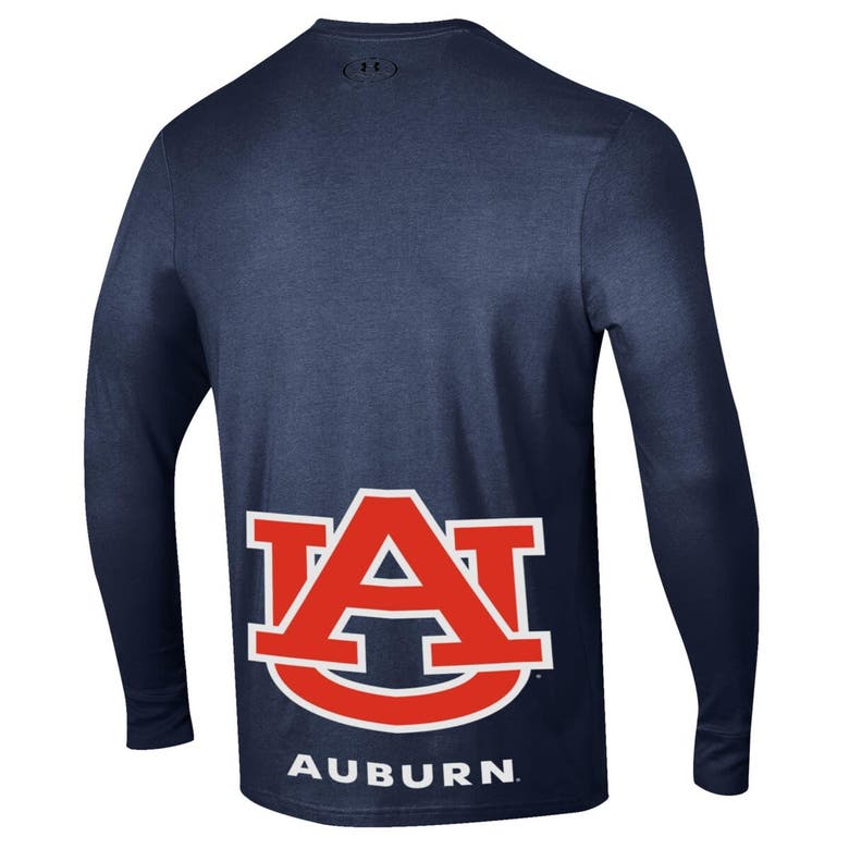 Shop Under Armour Unisex   Navy Auburn Tigers 2024 On-court Bench Unity Performance Long Sleeve T-shirt