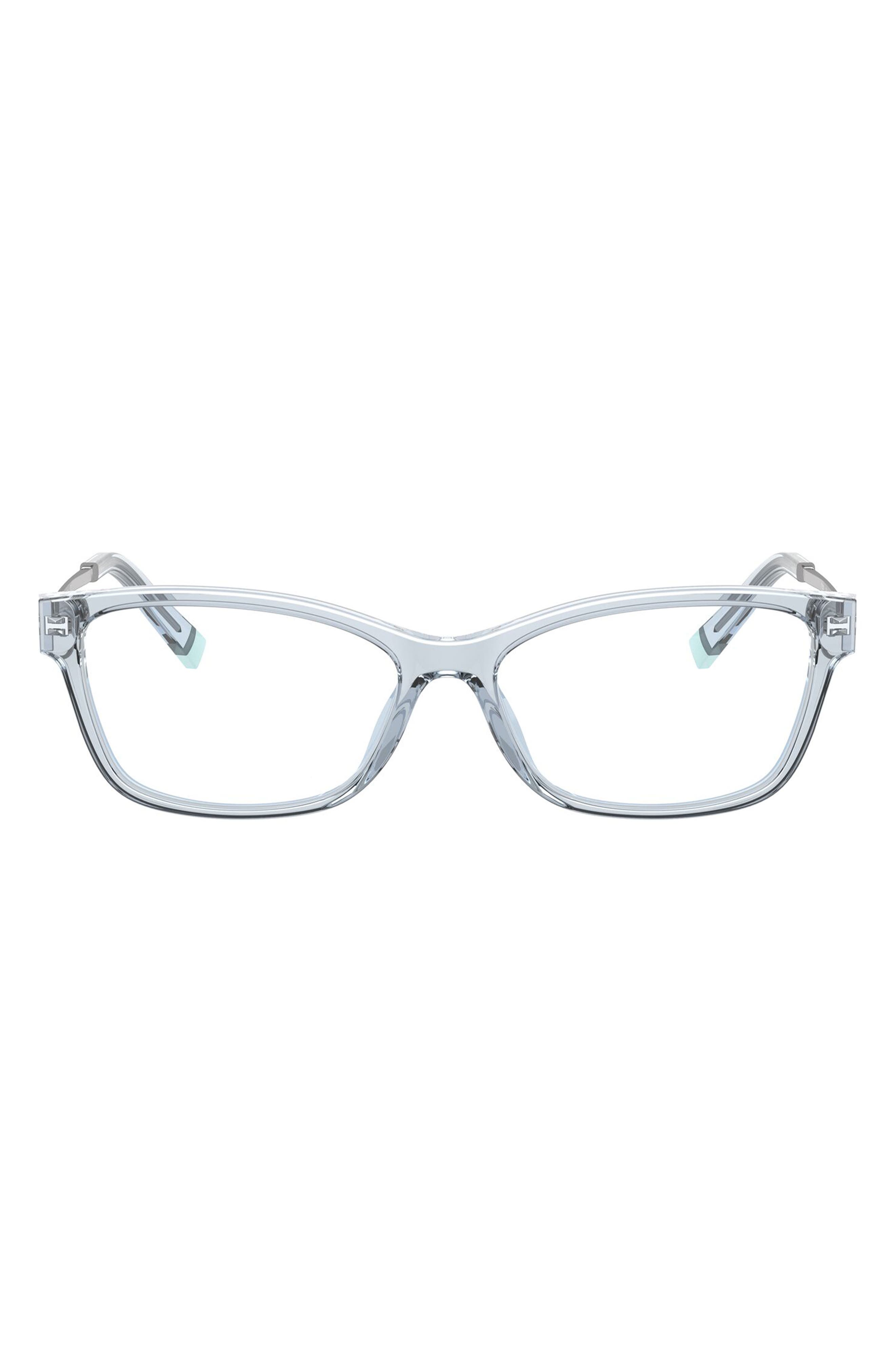 Tiffany & Co. 54mm Rectangular Optical Glasses in Blue