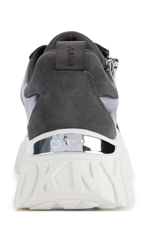 Shop Dkny Lakelyn Platform Sneaker In Grey