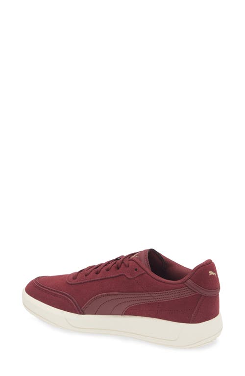Puma Club Pearl Sneaker In Dark Jasper-dark Jasper-gold