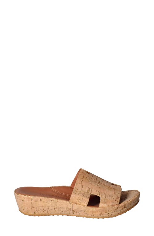 L'amour Des Pieds Catiana Platform Sandal In Natural/gold