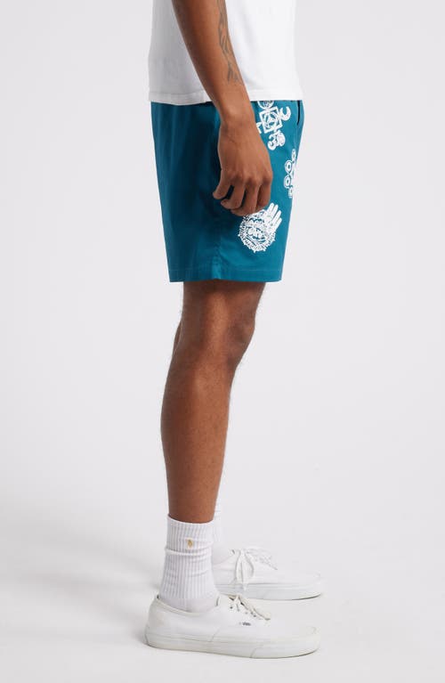 Shop Afield Out Element Pull-on Shorts In Teal