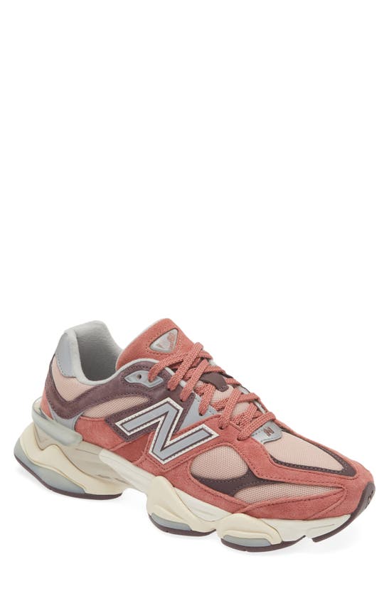 New Balance 9060 Sneaker In Mineral Red/ Truffle