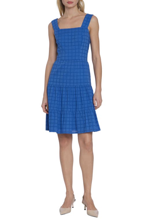 Maggy London Tiered Ruffle Dress Denim Blue at Nordstrom,