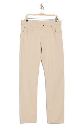 7 For All Mankind Squiggle Slim Fit Pants In Khaki