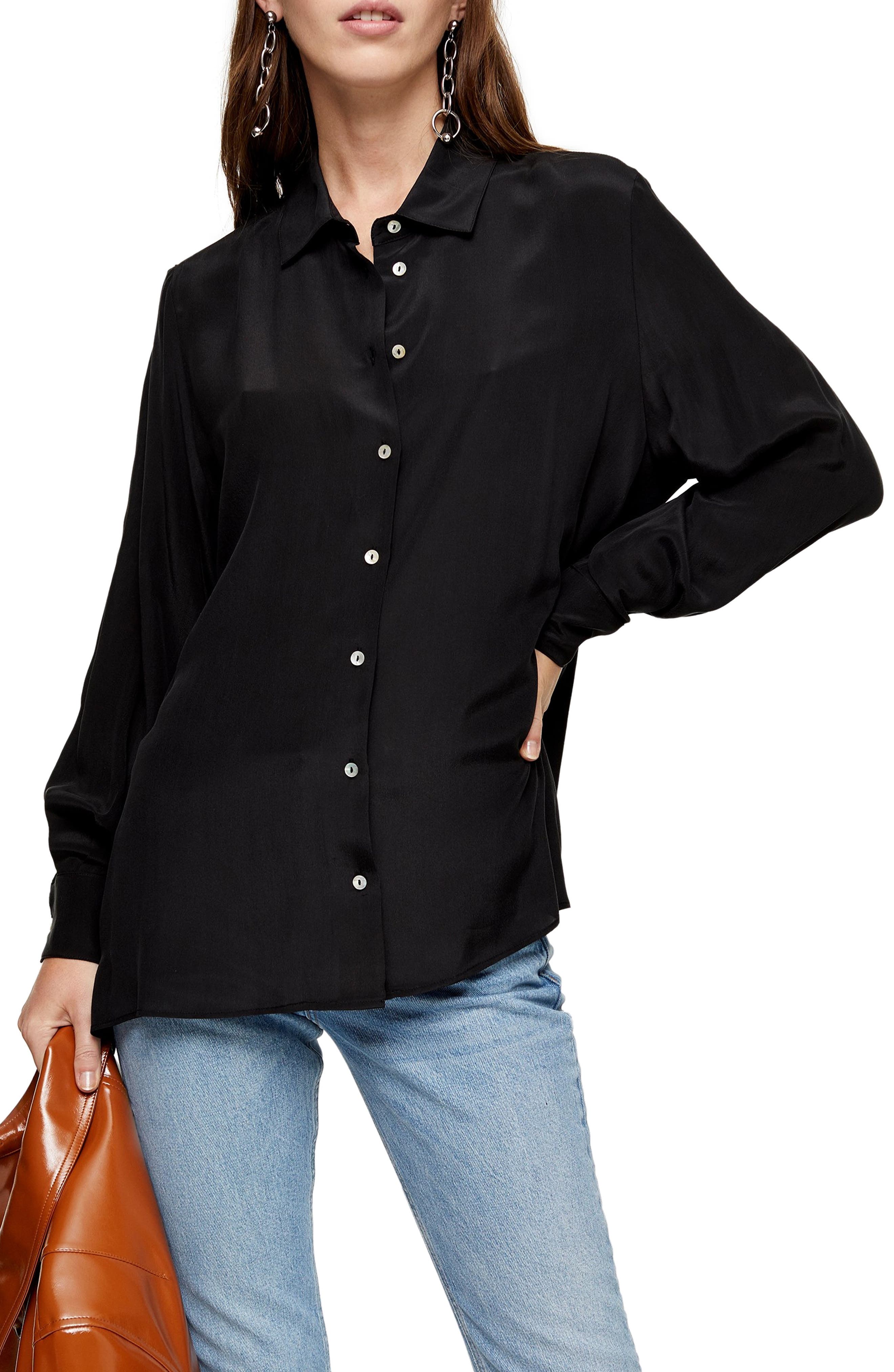 Oversize Silk Shirt Nordstrom