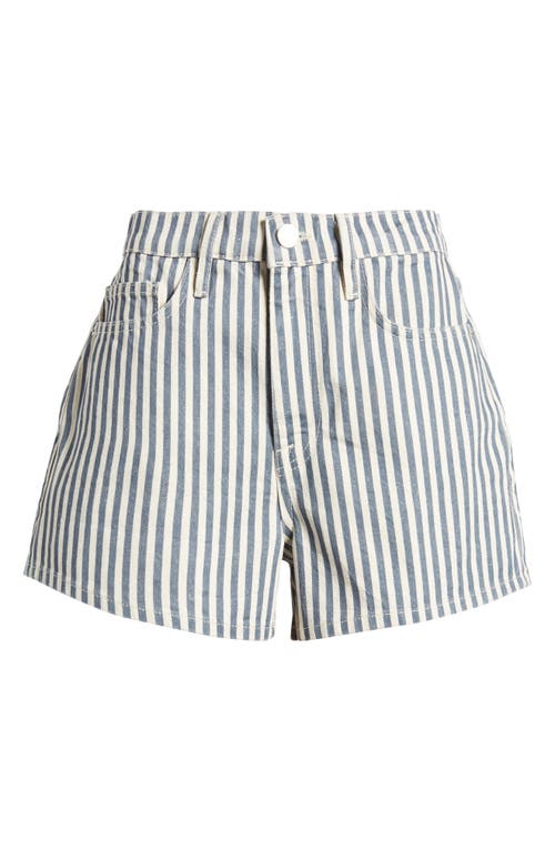 Frame The Vintage Relaxed Shorts In Seaport Stripe