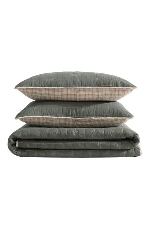Eddie Bauer Troutdale Cotton Quilt 3-piece Set In Sprig