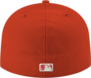 Men's Houston Astros New Era Red White Logo 59FIFTY Fitted Hat