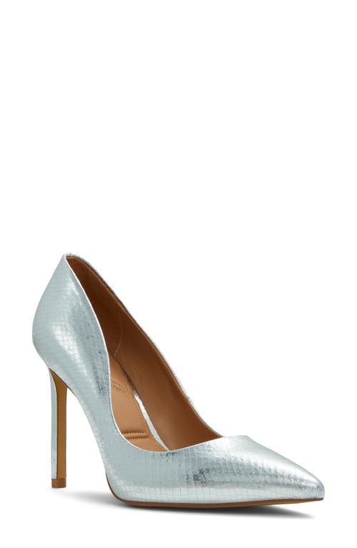 ALDO Lala Pointed Toe Pump Silver at Nordstrom,