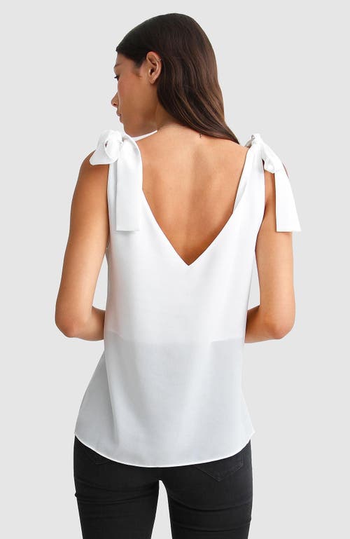 Belle & Bloom Feel For You V-neck Top - White