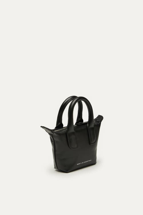 Want Les Essentiels De La Vie Want Les Essentiels Micro O'hare Smooth Leather Crossbody Bag In Black