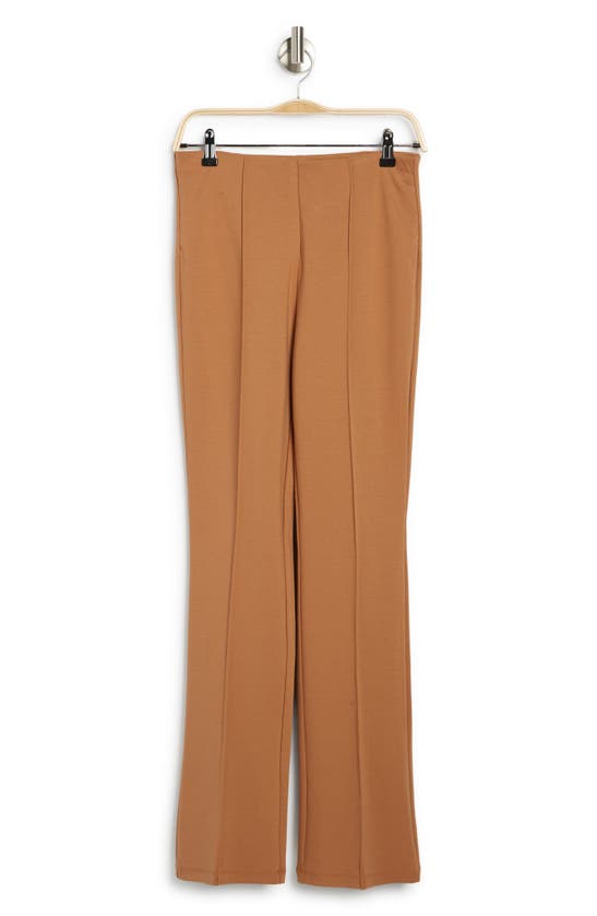 T Tahari High Waist Bootcut Pointe Pants In Jute