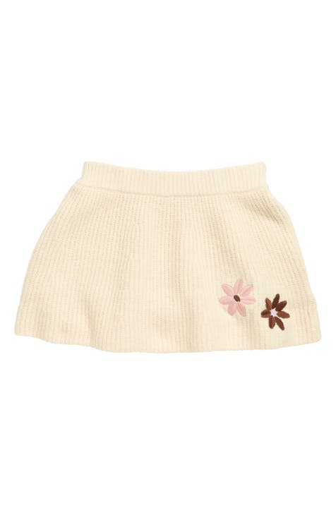 Kids' Embroidered Flower Skirt (Little Kid)