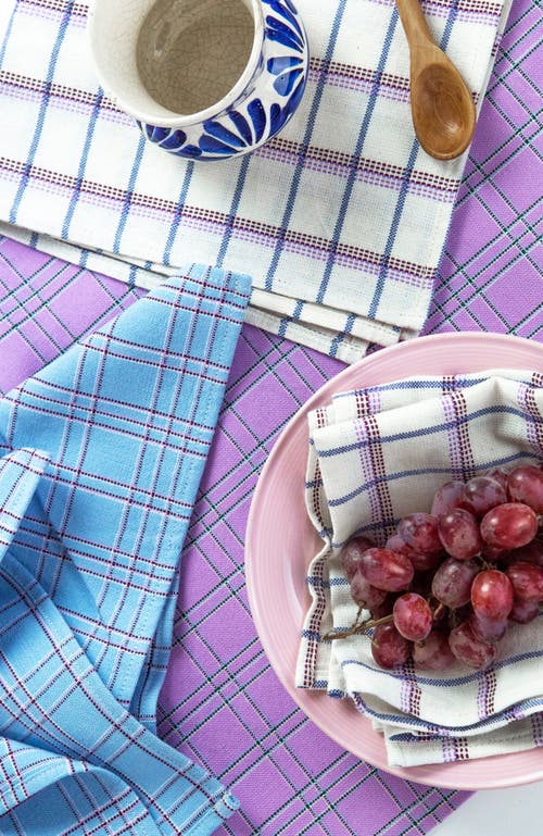 ARCHIVE NEW YORK ARCHIVE NEW YORK CHIAPAS HANDWOVEN PLAID COTTON NAPKINS, SET OF 4 