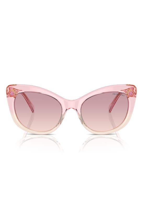 Swarovski 55mm Cat Eye Sunglasses In Pink