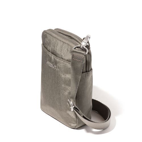 Baggallini Modern Take Two Rfid Crossbody Bag In Sterling Shimmer