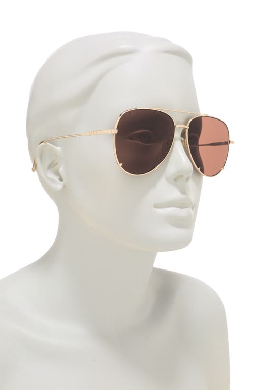 Diff 63mm Scarlett Sunglasses In Gold/brown