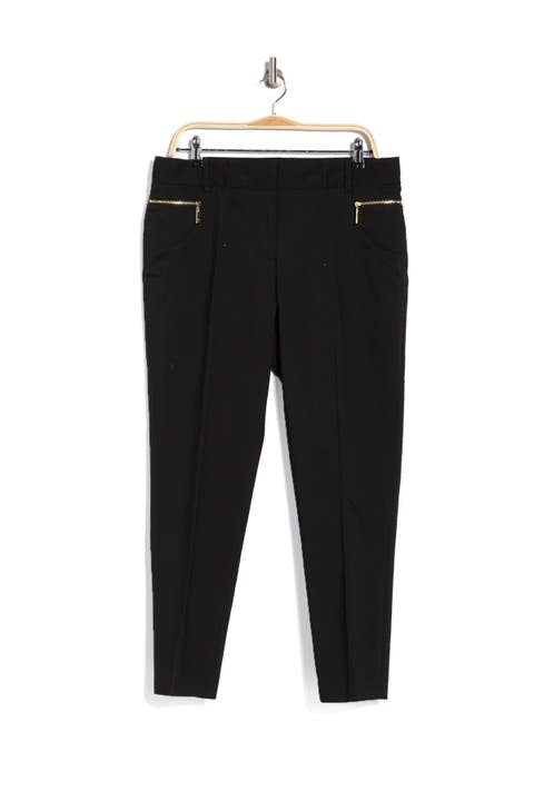 Chaus New York Women’s Size 4 Dena Pant Zipper Pocket Stretch Dress Pants  Black