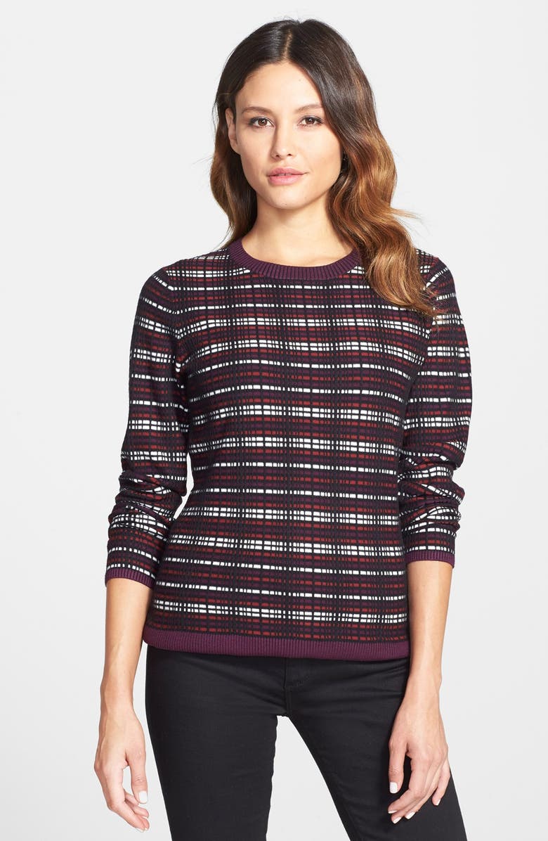 Classiques Entier® 'Serene' Plaid Jacquard Sweater | Nordstrom